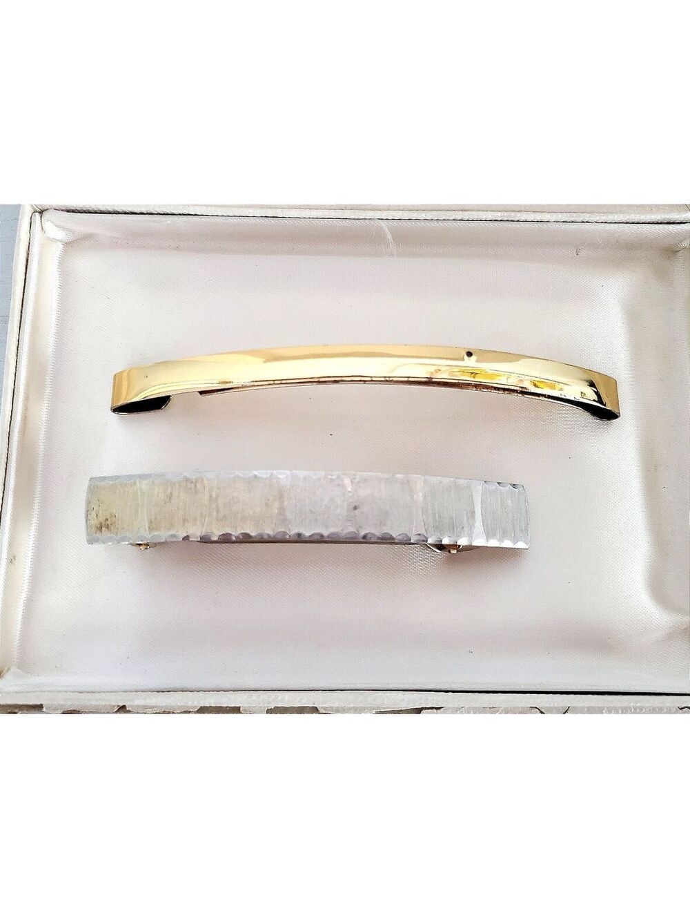 Vintage Silver & Gold Hair Clip Set of 2